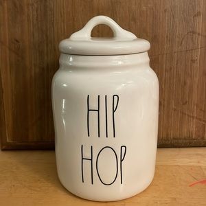 DISPLAYED ONLY EXCELLENT CONDITION Rae Dunn “HIP HOP” Easter Canister